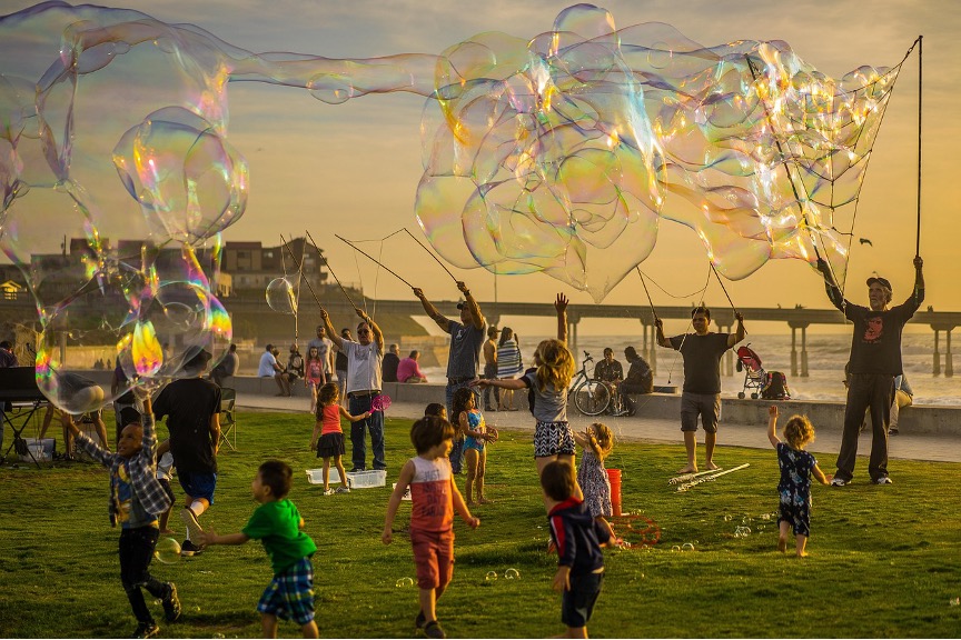 Happy family with child with autism in a supportive environment