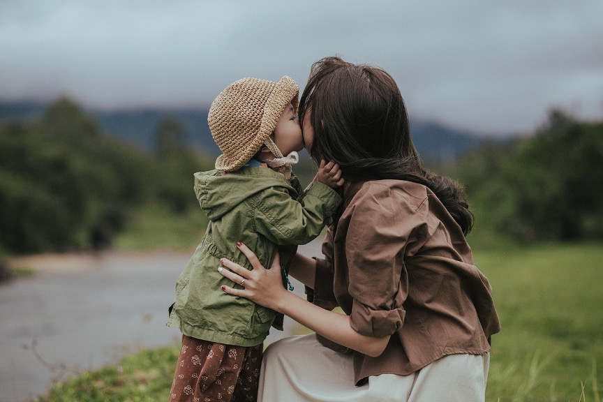 Happy family with child with autism in a supportive environment